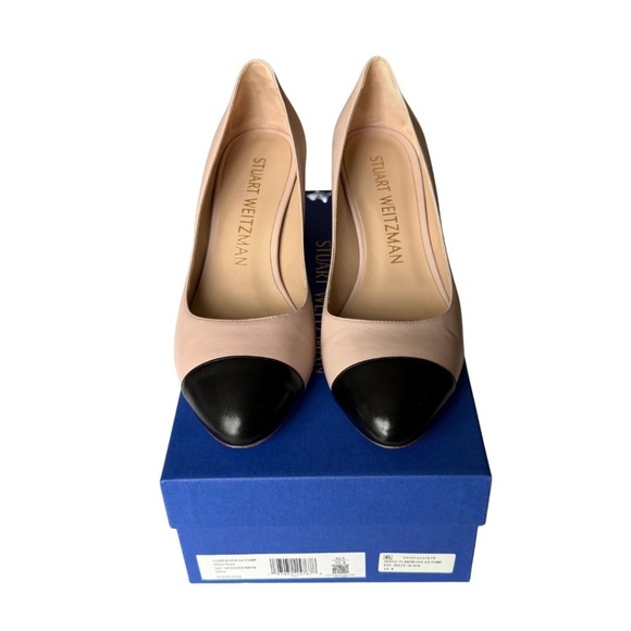 Stuart Weitzman Flareblock 60 Dolce/Black Pump Size 10 NWT Includes Box - Picture 2 of 8